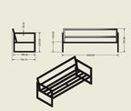Silla Doble. Ref Jardín