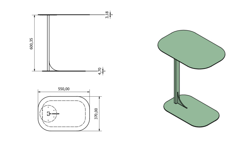 Mesa Auxilar Ref. Manta